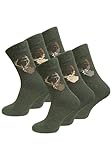 6 Paar JÄGER Socken Frottee, original VCA, Grün Gr.-39/42