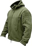 TACVASEN Herren Fleecejacke Military Outdoor Winddichte...